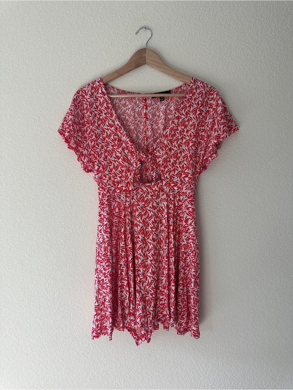 Lulu's Red, White, and Blue Floral Romper